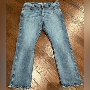 Wrangler Men's Retro Slim Fit Bootcut Denim Jeans Size 38 x 32